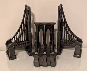 lot 98 image: ML - Restoration Hardware Brooklyn Bridge Bookends Set