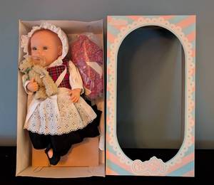 lot 144 image: LR - Berjusa Dream Baby Girl 18 Inch Doll with Original Outfit and Accessories