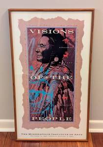 lot 186 image: ML - Framed Visions of the People Minneapolis Institute of Arts Print