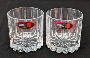 lot 187 image: ML - Pair of Riedel Crystal Rocks Whiskey Glasses