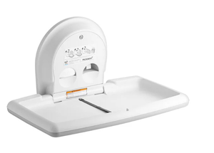 lot 17 image: Koala Kare KB300-05 White Granite Horizontal Surface-Mounted Baby Changing Station