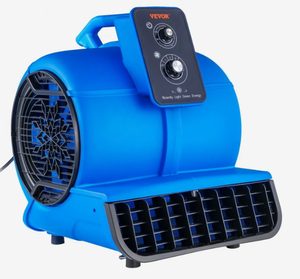 lot 54 image: VEVOR Floor Blower, 12 HP, 2600 CFM Air Mover for Drying and Cooling, Portable Carpet Dryer Fan with 4 Blowing Angles and Time Function, for Janitorial, Home, Commercial, Industrail Use, ETL Listed