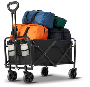 lot 59 image: ihomey Beach Cart Large Capacity, Heavy Duty Folding Wagon Portable, Collapsible Wagon for Sports, Shopping, Camping Collapsible Foldable cart