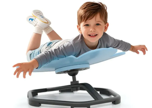 lot 124 image: Costway 360° Sit and Swivel Autistic Children Sensory Chair for Training Body Coordination