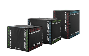 lot 65 image: CAP Barbell 3-in-1 Foam Plyometric Box (Damaged (Cut On It)