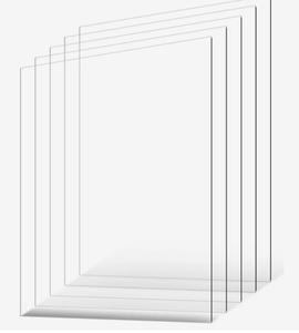 lot 363 image: VEVOR PETPlexiglass Sheets, 5-Pack Plastic Sheet, 24 x 36 Inch 0.04 Inch Thick Transparent Clear Flexible Plastic Panels for Craft, Replacement Picture Frame Glass, DIY Display Project, Easy to Cut