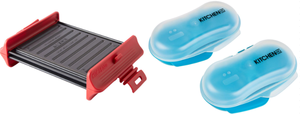 lot 431 image: LOT OF 2 Kitchen HQ Rectangular Microwave Grill & Kitchen HQ 2-pack Microwave Egg Cookers (COLOR MAY VARY)