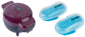 lot 432 image: LOT OF 2 Curtis Stone 9 Electric Pie Maker & Kitchen HQ 2-pack Microwave Egg Cookers (COLOR MAY VARY)