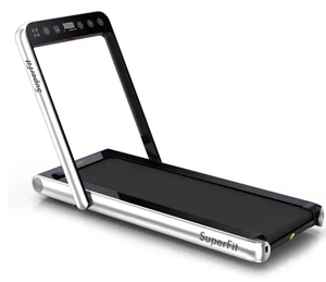 lot 9 image: Costway - 4.75HP 2 In 1 Folding Treadmill WRemote APP Control - Silver
