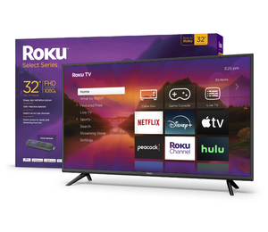 lot 29 image: Roku 32-Inch Select Series 1080p Full HD Smart Roku TV, Bright Picture, Customizable Home Screen