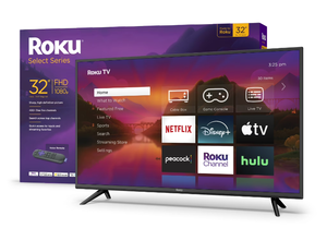 lot 48 image: Roku 32-Inch Select Series 1080p Full HD Smart Roku TV with Roku Voice Remote, Bright Picture, Customizable Home Screen