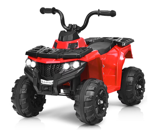 lot 150 image: Costway Kids Ride On ATV Quad 4 Wheeler Electric Toy Car 6V Battery Power Led Lights Red