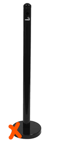 lot 153 image: Securit Smoker Pole 9-12 Diameter Base X 40 High Pole (Pole Only)