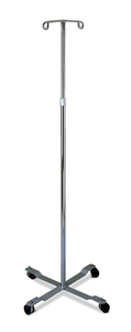 lot 167 image: Medline MDS80441 Chrome Four Leg IV Poles