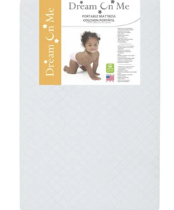 lot 172 image: Dream On Me Holly 3 inch Fiber PortableMini Crib Mattress