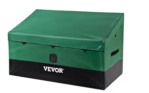 lot 178 image: VEVOR Outdoor Storage Box Protection Waterproof PE Tarpaulin Deck Box with Galvanized Frame for Camping, Garden
