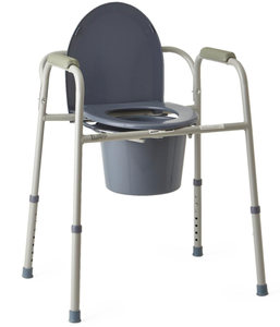 lot 199 image: Guardian 3-in-1 Steel Bedside Commode 350lbs 4Ct