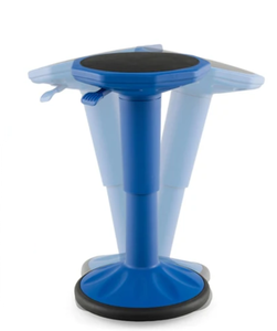 lot 205 image: HONEY JOY Ergonomic Wobble Chair with Adjustable Height, Active Learning Stool Sitting Balance Chair for OfficeBarHome