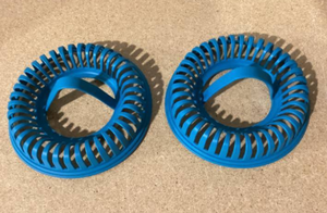 lot 213 image: LOT OF 24 Kitchen HQ Silicone Microwave Chip Makers (Colors May Vary)