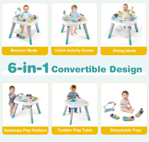 lot 221 image: Costway 6-in-1 Baby Activity Center Infant Jumper Toddler Table