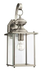lot 304 image: Sea Gull 8458-965 One Light Antique Brushed Nickel Lantern,Silver