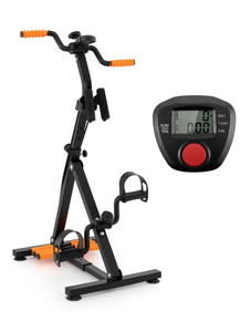 lot 333 image: Costway Adjustable LCD Pedal Exercise Bike with Massage Total Body - 17-21 x 17.5 x 34.5-39.5(L x W x H) (Used, Maybe Missing Hardware)