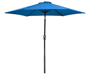lot 352 image: Elevon 9FT Outdoor Patio Umbrella with Push Button Tilt and Crank, Beach Umbrella for Sun Shades, Market Umbrella with 6 Sturdy Metal Ribs, UV Resistant Waterproof for Garden, Backyard, Deck, Pool
