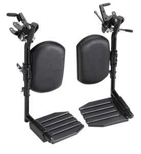 lot 373 image: Invacare Wheelchair Legrests, Elevating, Composite Footplates, Padded Calf Pads, 1 Pair