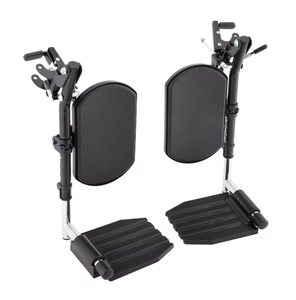 lot 376 image: Invacare Wheelchair Elevating Legrests with Composite Footplates and Non-Padded Calf Support