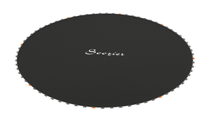 lot 444 image: Soozier Trampoline Replacement Mat, Fits 14 Trampoline w 80 V-Hooks & 5.5 Springs (Spring & Frame not Included), Black