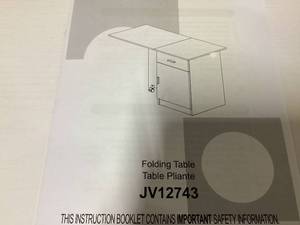 lot 449 image: COSTWAY Folding Table