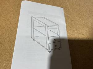 lot 239 image: 3 Tier End Table JV12628 Natural Brown