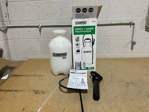 lot 142 image: Chapin USA 20005 Pump Sprayer, 2 Gallon, Lawn and Garden, Hand Pressurized, Anti-Clog Filter, Adjustable Spray Nozzle, Spraying Plants, Watering, Weeds, Fertilizer and Pests, Translucent