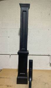 lot 170 image: Mayne Posts Mayne Standard Mail Post, Black (Missing Hardware. Missing Parts Or Pieces)