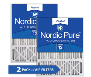 lot 255 image: Nordic Pure 20 in. x 25 in. x 5 in. HoneywellLennox Replacement MERV 12 Air Filter (2-Pack)