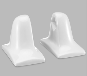 lot 471 image: White Ceramic Towel Bar Retro Bathroom Accessories