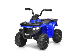 lot 479 image: Costway Kids Ride On ATV Quad 4 Wheeler Electric Toy Car 6V Battery Power Led Lights, Blue