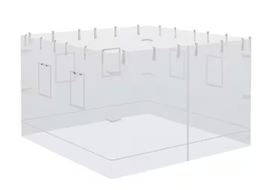 lot 328 image: Outsunny 10 ft. x 10 ft. Pop Up Canopy Walls, Universal Replacement Netting (4-Pack)