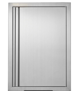 lot 482 image: VEVOR BBQ Access Door, 17W x 24H Inch Single Outdoor Kitchen Door, Stainless Steel Flush Mount Door