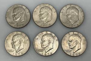 lot 10 image: 1978 D Eisenhower One Dollar Coins