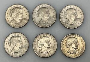 lot 11 image: 1979 D Susan B Anthony One Dollar Coins