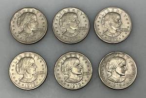 lot 30 image: 1979 D Susan B Anthony One Dollar Coins