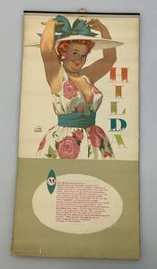 lot 77 image: 1959 Pin-Up Girl Calendar