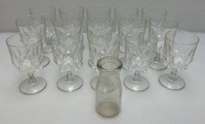 lot 78 image: Vintage Glass Goblets