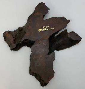 lot 79 image: Vintage Mid Century Dark Wallnut Clock