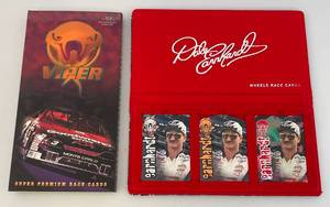 lot 86 image: Vintage Collectible DALE EARNHARDT NASCAR VIPER Super Premium Race Cards By Wheels (New Old Stock)