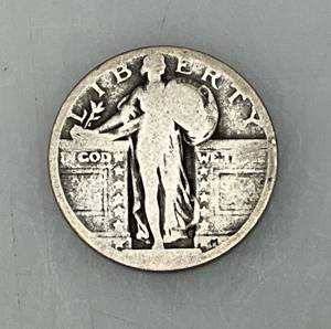 lot 119 image: Standing Liberty Silver Quarter