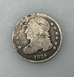 lot 121 image: 1834 Capped Bust Dime