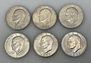 lot 207 image: 1971 D Eisenhower One Dollar Coins