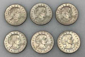 lot 217 image: 1979 D Susan B Anthony One Dollar Coins